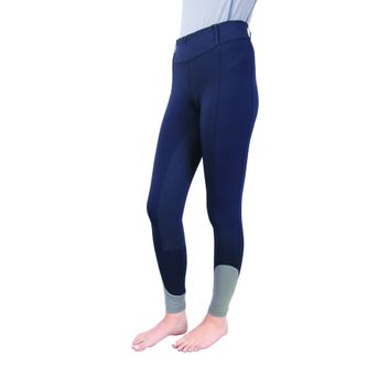 Hy Sport Active Riding Tights - Midnight Navy/Pencil Point Grey