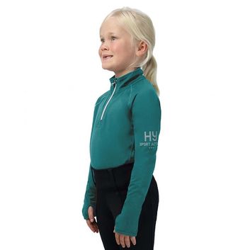 Hy Sport Active Young Rider Base Layer - Alpine Green
