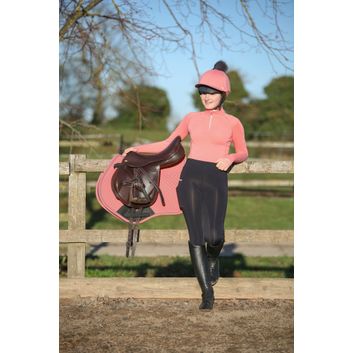 Hy Sport Active Young Rider Riding Tights - Midnight Navy/Pencil Point Grey