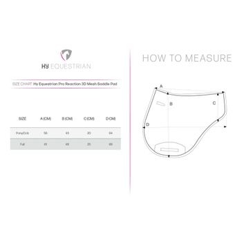 ProReaction 3D Mesh Close Contact Saddle Pad by Hy Equestrian - White alternative