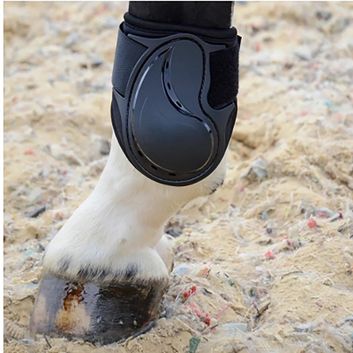 ProReaction Armoured Guard Compliant Fetlock Boots by Hy Equestrian - Black