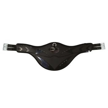ProReaction Contoured TPU Vented Long Stud Girth by Hy Equestrian - Brown alternative