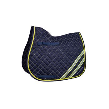 Reflector Saddle Pad by Hy Equestrian - Yellow/Silver