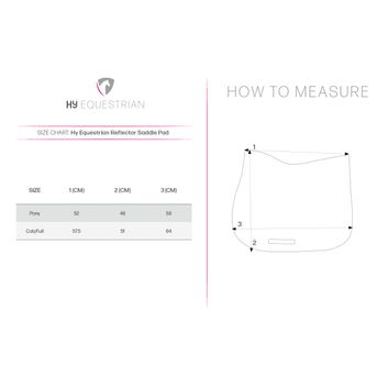 Reflector Saddle Pad by Hy Equestrian - Yellow/Silver alternative