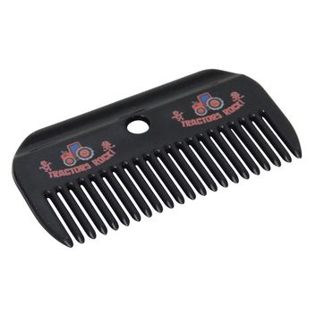 Tractors Rock Mane Comb by Hy Equestrian - Navy/Red