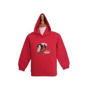 British Country Collection Carrot Pony Childrens Hoodie - Red alternative