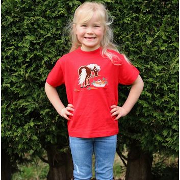 British Country Collection Carrot Pony Childrens T-Shirt - Red