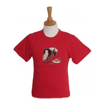 British Country Collection Carrot Pony Childrens T-Shirt - Red alternative