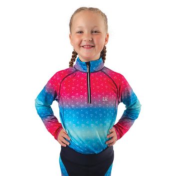 Dazzling Diamond Base Layer by Little Rider - Teal/Pink