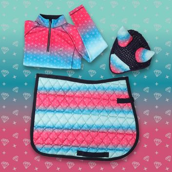 Dazzling Diamond Base Layer by Little Rider - Teal/Pink alternative
