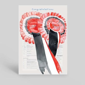 Deckled Edge Arena Card - Congratulations!