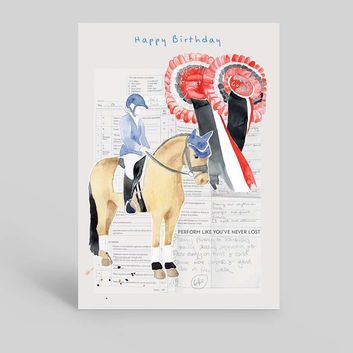Deckled Edge Arena Card - Happy Birthday, Perform