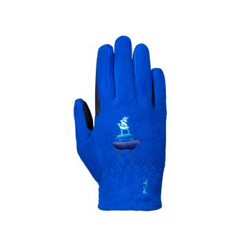 Farm Collection Fleece Gloves by Little Knight - Cobalt Blue