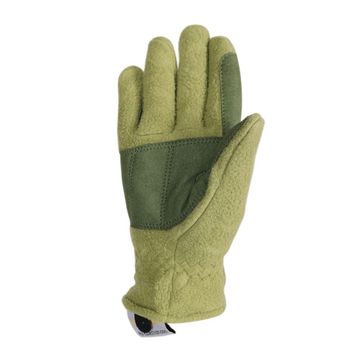 Farm Collection Fleece Gloves by Little Knight - Olive Green alternative