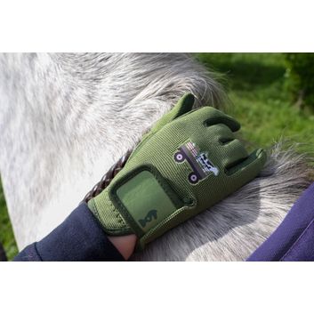 Farm Collection Riding Gloves by Little Knight - Olive Green