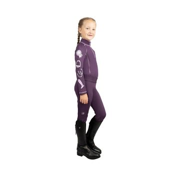 Giddy Up Gymkhana Riding Tights by Little Rider - Purple/Lilac alternative