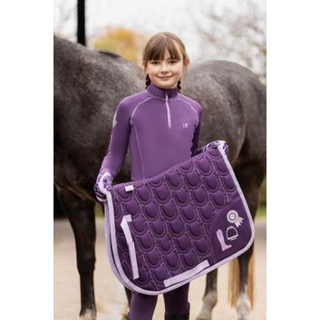 Giddy Up Gymkhana Saddle Pad by Little Rider - Purple/Lilac alternative