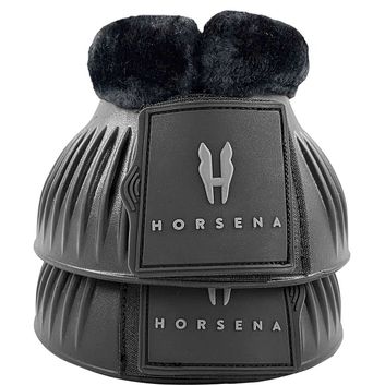 Horsena Pro-Light Faux Fur Over Reach Boots - Black/Black alternative