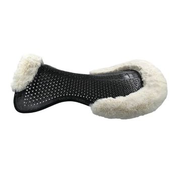 Horsena Regular Jumping Gel Pad with Rolled Edge Real Sheepskin- One Size