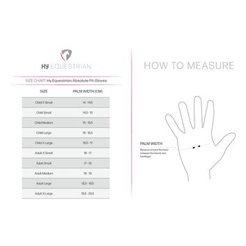 Hy Equestrian Children's Absolute Fit Glove - Reflective Yellow alternative