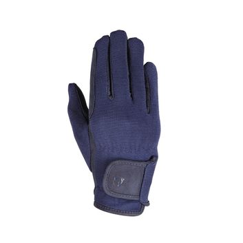 Hy Equestrian Children's Every Day Riding Gloves - Navy - Child Large