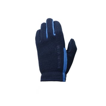 Hy Equestrian Children's Fleece Riding Gloves - Navy/Brilliant Blue