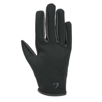 Hy Equestrian Children's Softshell Comfort Riding Gloves - Black
