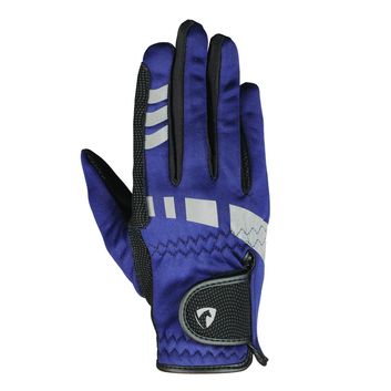 Hy Equestrian Extreme Reflective Softshell Gloves - Navy