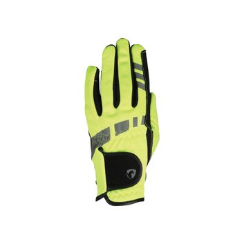 Hy Equestrian Extreme Reflective Softshell Gloves - Reflective Yellow