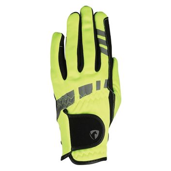 Hy Equestrian Extreme Reflective Softshell Gloves - Reflective Yellow