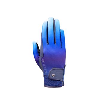 Hy Equestrian Ombre Riding Gloves - Navy/Ocean