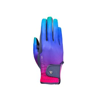 Hy Equestrian Ombre Riding Gloves - Navy/Vibrant