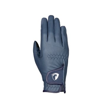 Hy Equestrian Sparkle Touch Riding Gloves - Navy