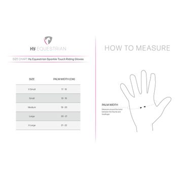 Hy Equestrian Sparkle Touch Riding Gloves - White alternative