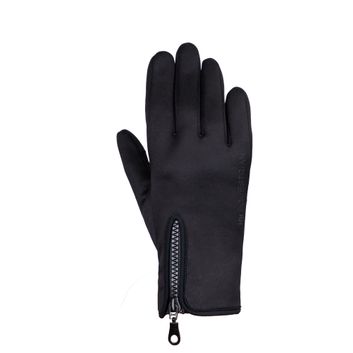 Hy Equestrian Stalactite Zip Riding and General Gloves - Black