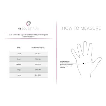 Hy Equestrian Stalactite Zip Riding and General Gloves - Black alternative