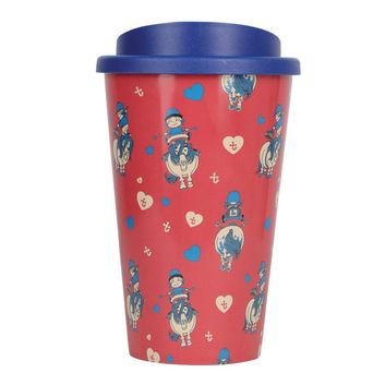 Hy Equestrian Thelwell Collection Balancing Act Take Away Cup - Red/Navy