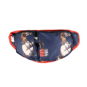 Hy Equestrian Thelwell Collection Practice Makes Perfect Bum Bag - Navy/Red