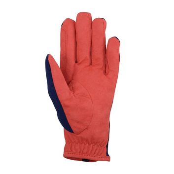 Hy Equestrian Tractors Rock Gloves - Navy/Red alternative