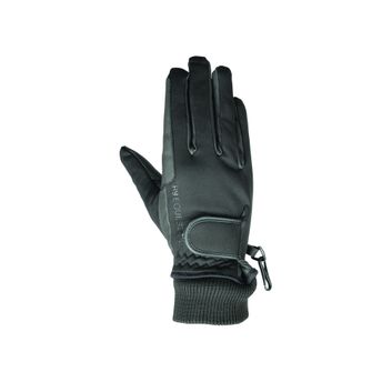 Hy Equestrian Ultra Warm Softshell Gloves - Black