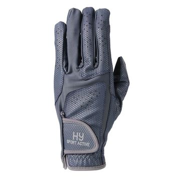 Hy Sport Active Riding Gloves - Navy/Port Royal