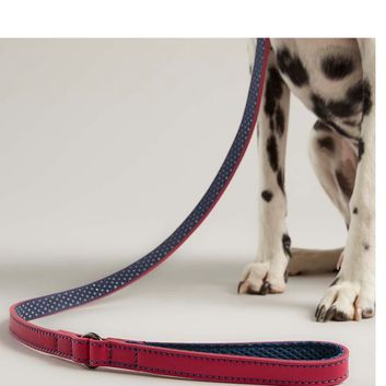 Joules Leather Dog Lead - Pink alternative