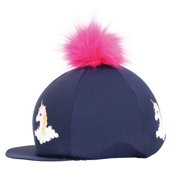 Little Unicorn Hat Cover by Little Rider - Navy/Pink