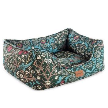 Morris &amp; Co Blackthorn Print Square Bed alternative