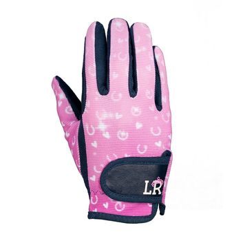 Pony Fantasy Riding Gloves by Little Rider - Navy/Pink