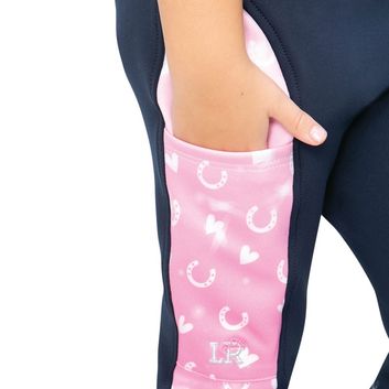 Pony Fantasy Riding Tights by Little Rider - Navy/Pink alternative