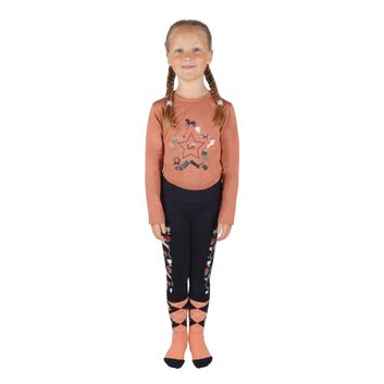 Pony Passion Riding Tights by Little Rider - Navy/Blush