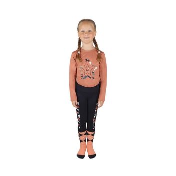 Pony Passion Riding Tights by Little Rider - Navy/Blush alternative