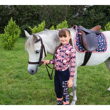 Pony Passion Saddle Pad by Little Rider - Blush/Navy alternative