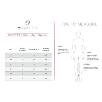 Reflector Ladies Jodhpurs by Hy Equestrian - Yellow/Black alternative